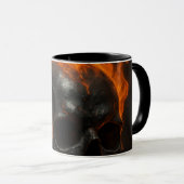 Loyalty Taste Better” – Flaming Skull Tribal Mug マグカップ (正面右)