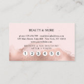 Loyalty Watercolor 5 Nails Lashes Visitenkarte 名刺 (裏面)