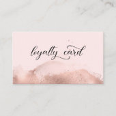 Loyalty Watercolor 5 Nails Lashes Visitenkarte 名刺 (正面)