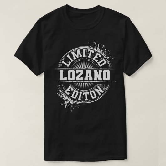 LOZANO Funny Surname Family Tree Birthday Reunion  Tシャツ (デザイン正面)