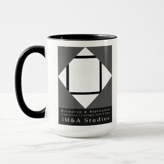 Lozengesと4行マグカップ マグカップ (左)