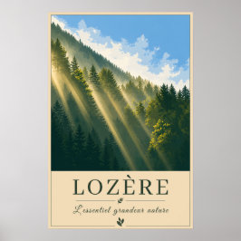 Lozère – Sunshines – Vintage Travel Poster ポスター