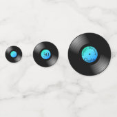 LPのレコードのパーソナライズな紙吹雪 コンフェッティ (裏面)