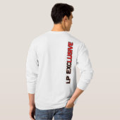 LPの独占記事は長いティーにインクをしみ込ませました Tシャツ (裏面フル)