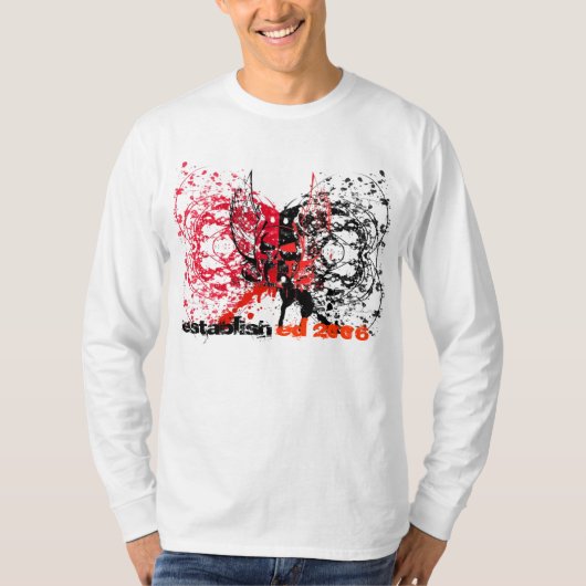 LPの独占記事は長いティーにインクをしみ込ませました Tシャツ (正面)