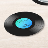 LPの記録的なカスタムの紙のコースター ラウンドペーパーコースター (アングル)