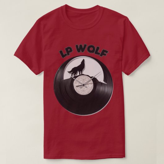 LPオオカミ Tシャツ (デザイン正面)