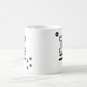 LPスタイルのエレキギターアイコン コーヒーマグカップ (中央)