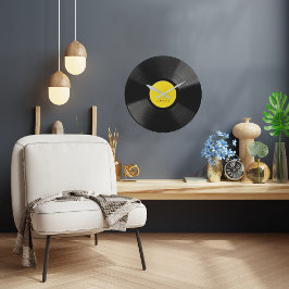 LPビニパーソナライズされたール記録用壁時計 ラージ壁時計