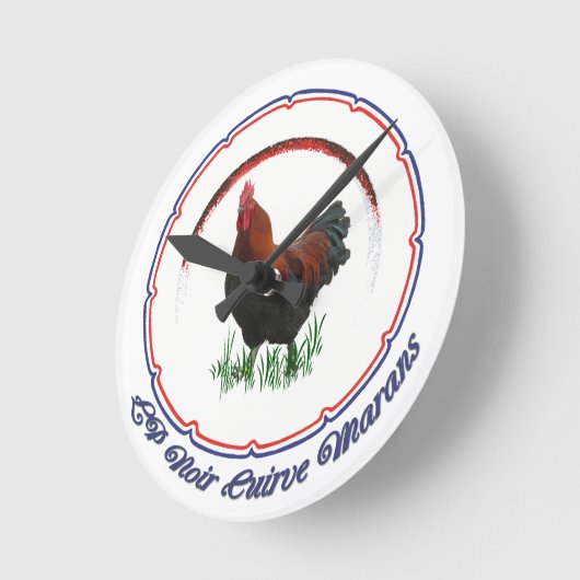 LPフランスので黒い銅のMaransの時計 ラウンド壁時計 (傾斜)