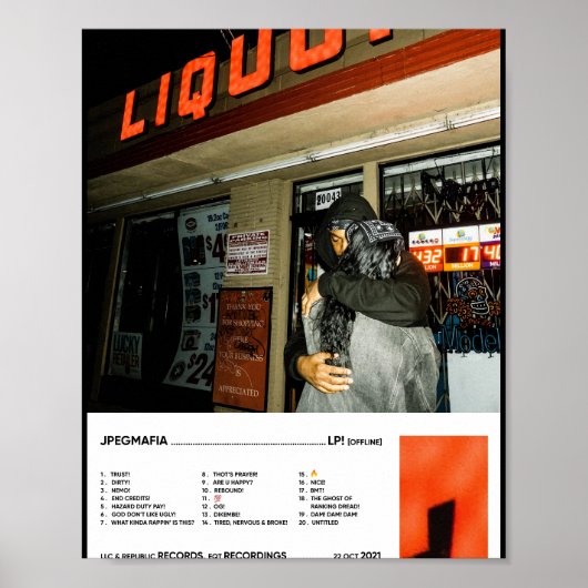 LP! [オフライン] エステティック トラックリスト ポスター (正面)