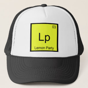 Lp - レモンパーティー 化学元素記号ミームTシャツ キャップ