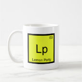 Lp - レモンパーティー 化学元素記号ミームTシャツ コーヒーマグカップ (左)