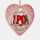 LPCのクリスマスによって認可される専門のカウンセラー セラミックオーナメント (右)