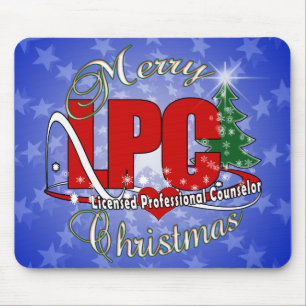 LPCのクリスマスによって認可される専門のカウンセラー マウスパッド
