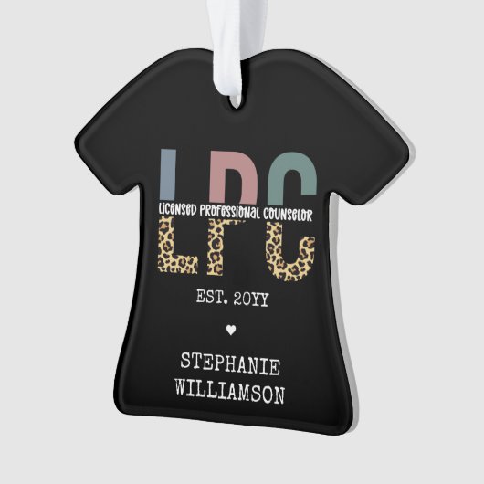 LPCライセンスカスタムプロフェッショナルカウンセラーのギフト オーナメント (正面)