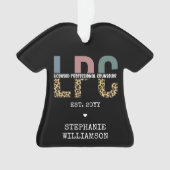 LPCライセンスカスタムプロフェッショナルカウンセラーのギフト オーナメント (正面)