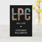 LPCライセンスカスタムプロフェッショナルカウンセラーのギフト カード (黄色い花)