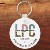 LPCライセンスカスタムプロフェッショナルカウンセラーのギフト キーホルダー (正面)