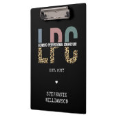 LPCライセンスカスタムプロフェッショナルカウンセラーのギフト クリップボード (左)