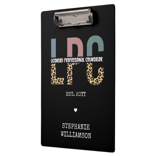LPCライセンスカスタムプロフェッショナルカウンセラーのギフト クリップボード (左)