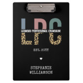 LPCライセンスカスタムプロフェッショナルカウンセラーのギフト クリップボード (正面)