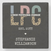 LPCライセンスカスタムプロフェッショナルカウンセラーのギフト ストーンコースター (正面)