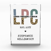 LPCライセンスカスタムプロフェッショナルカウンセラーのギフト フォトブロック (正面)