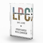 LPCライセンスカスタムプロフェッショナルカウンセラーのギフト フォトブロック (右)