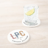 LPCライセンスカスタムプロフェッショナルカウンセラー コースター (側面)