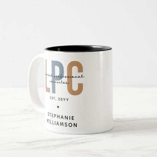 LPCライセンスカスタムプロフェッショナルカウンセラー ツートーンマグカップ (正面左)