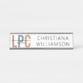 LPCライセンスカスタムプロフェッショナルカウンセラー デスクネームプレート (正面)