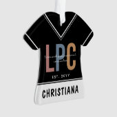 LPCライセンスパーソナライズされたプロフェッショナルカウンセラー オーナメント (正面)