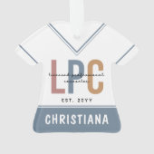 LPCライセンスパーソナライズされたプロフェッショナルカウンセラー オーナメント (裏面)