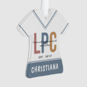 LPCライセンスパーソナライズされたプロフェッショナルカウンセラー オーナメント (正面)