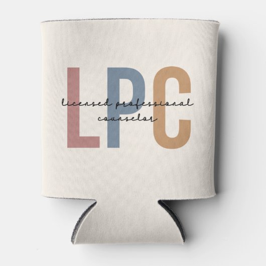 LPCライセンスプロフェッショナルカウンセラー 缶クーラー (正面)