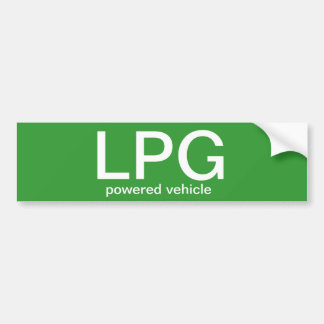 LPGによって動力を与えられる車-バンパーステッカー バンパーステッカー