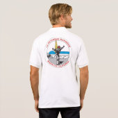 LPMのロゴのプリントのポロシャツ ポロシャツ (裏面フル)