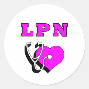 LPNのナースの心配 ラウンドシール