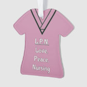 LPNのナースはオーナメントをごしごし洗います オーナメント (正面)