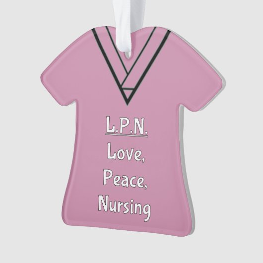 LPNのナースはオーナメントをごしごし洗います オーナメント (正面)