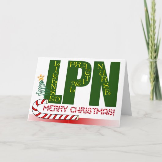 LPNクリスマスライセンス実用ナース シーズンカード (正面)