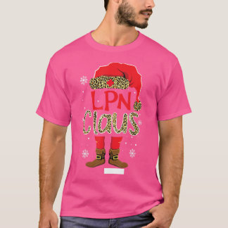 Lpnクロースクリスマスサンタクロースヒョウナース Tシャツ