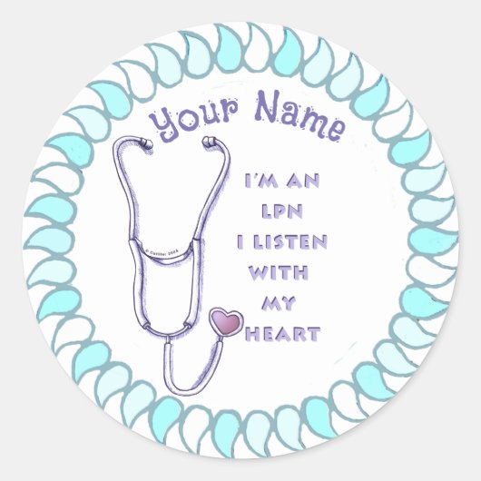 LPNナースシール ラウンドシール (正面)