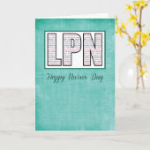 LPNナース日 カード (黄色い花)