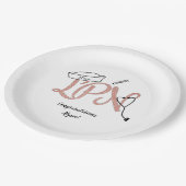 LPNバラ金ゴールドナース卒業パーティーデコール ペーパープレート (アングル)