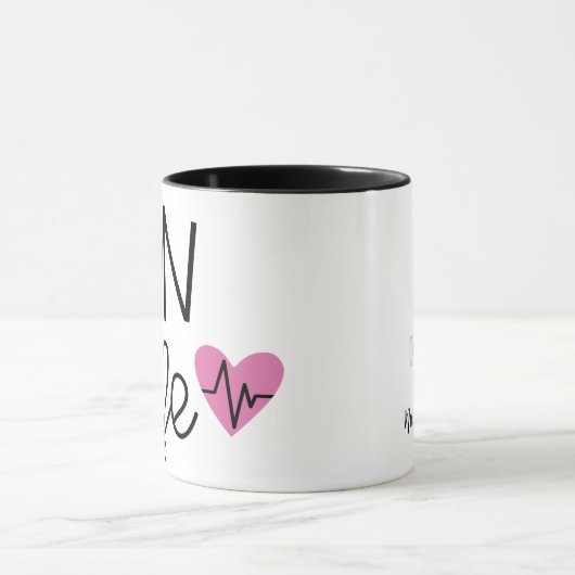 LPNパーソナライズされたナース(アフリカ系アメリカナース) マグカップ (中央)