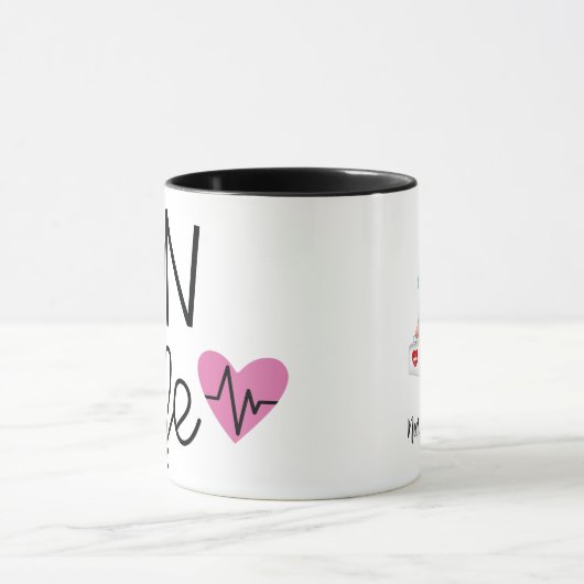 LPNパーソナライズされたナース(ブロンド)ギフト マグカップ (中央)