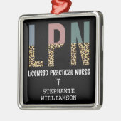 LPNライセンス実用ナースパーソナライズされた メタルオーナメント (左)