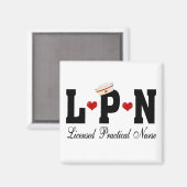 LPNライセンス実用ナース マグネット (正面/裏面)